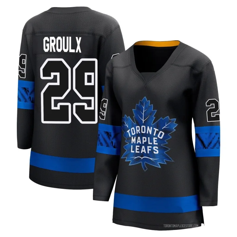 Black Women's Bo Groulx Toronto Maple Leafs Breakaway Alternate Premier Jersey
