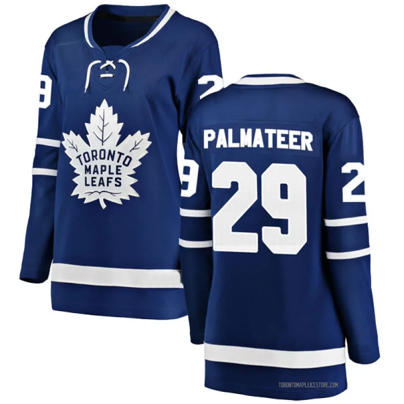 Blue Women's Mike Palmateer Toronto Maple Leafs Breakaway Home Jersey