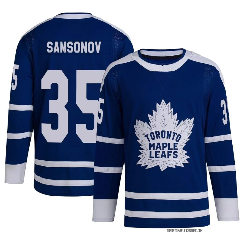 Ilya Samsonov Custom Leafs McFarlane goalie figure, Leafs Next Gen Black Jersey