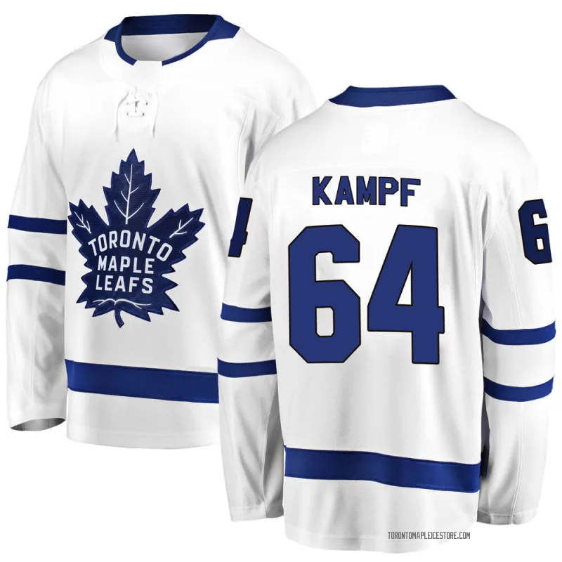 White Men's David Kampf Toronto Maple Leafs Breakaway Away Jersey
