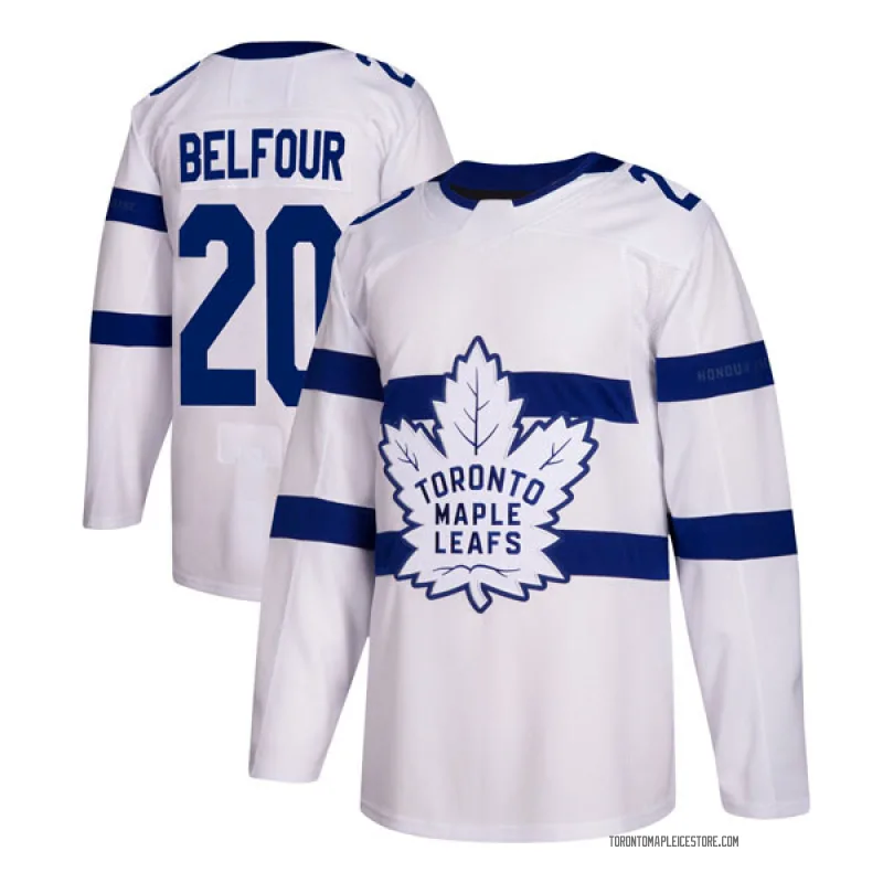 White Men's Ed Belfour Toronto Maple Leafs Authentic 2018 Stadium Series Jersey