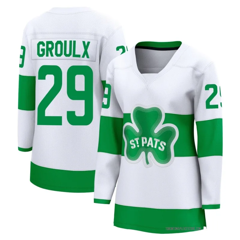 White Women's Bo Groulx Toronto Maple Leafs Breakaway St. Patricks Alternate Premier Jersey