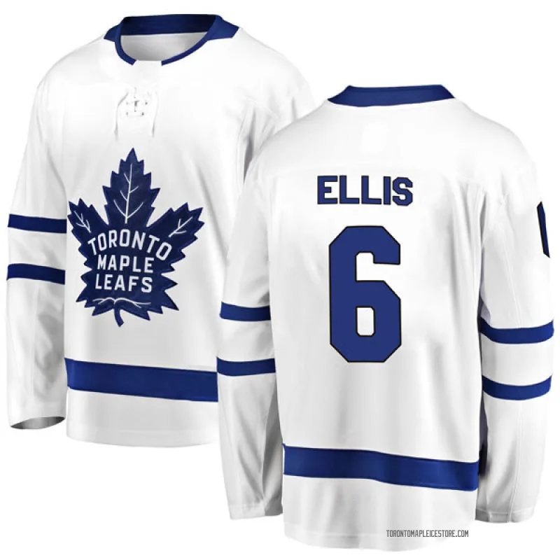White Youth Ron Ellis Toronto Maple Leafs Breakaway Away Jersey